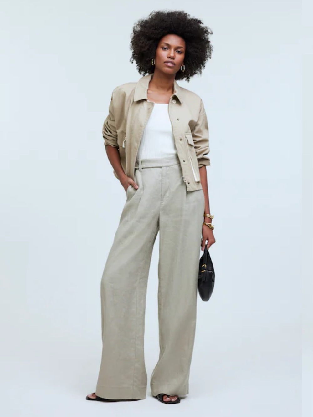 Madewell / High Rise Linen Pant